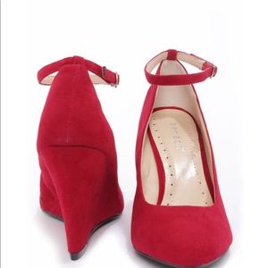 Bamboo Reya 02 Bordeaux Red Shoes